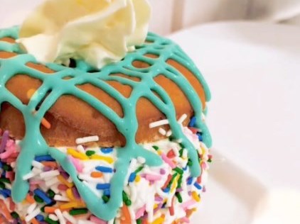 Whimsy ice cream sandwich donut