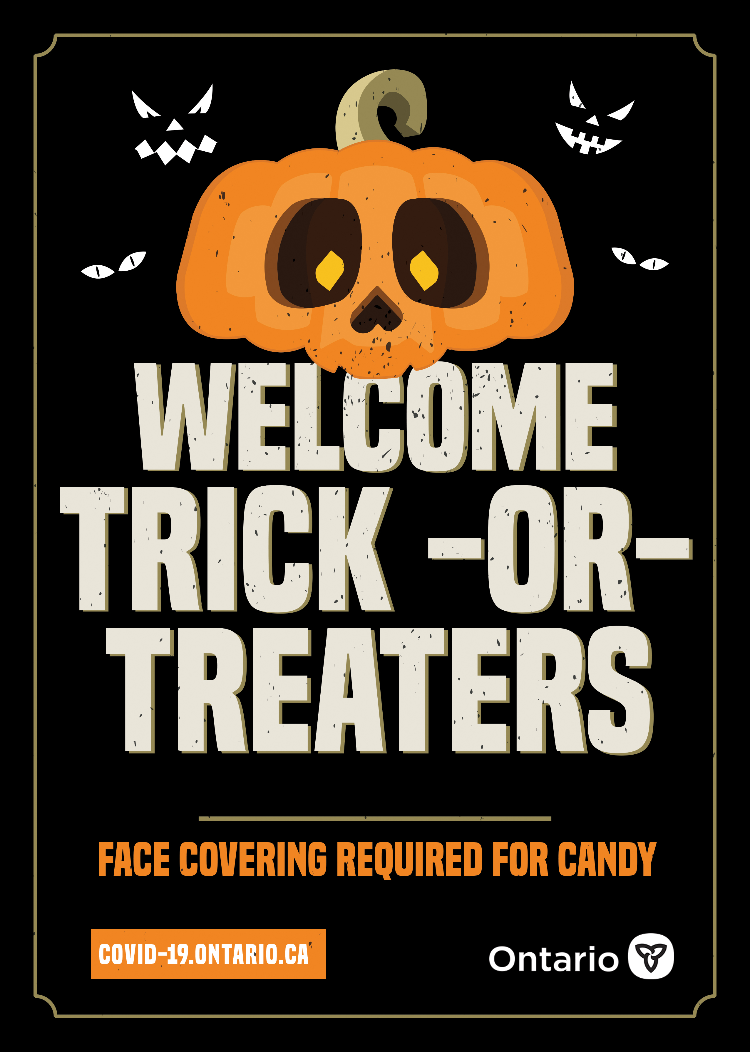 Welcome Trick or Treaters Sign