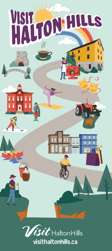colorful tourism brochure cover