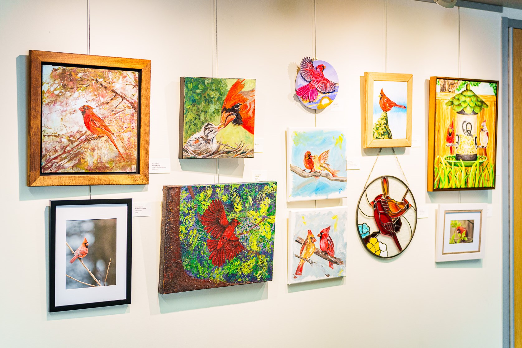 Paintings of the Northern Cardinal