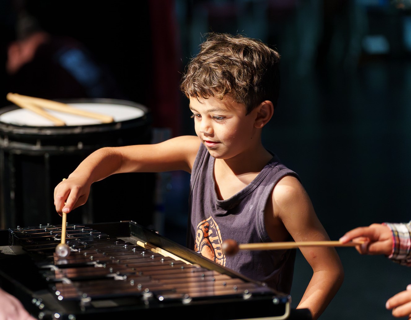 Bandology A child playing the bells