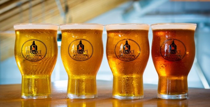 line of beers from Furnace Room Brewery