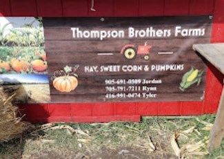 Banner reads "Thompson Brother's Farm"