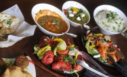indian food on a table