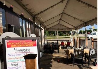 Norval pancake factory patio