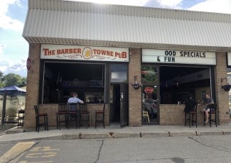Outside of Barber Towne Pub 