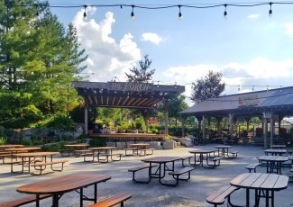 Patio and the Porch at Chudleighs