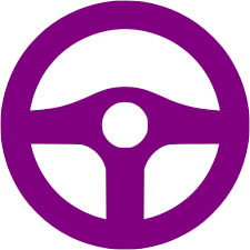 Food Trucks purple steering wheel icon